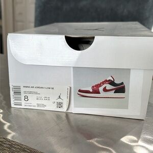 Nike Air Jordan Low SE Red White Sneakers